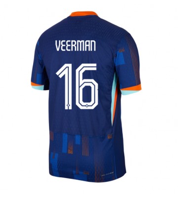 Holland Joey Veerman #16 Udebanetrøje EM 2024 Kort ærmer